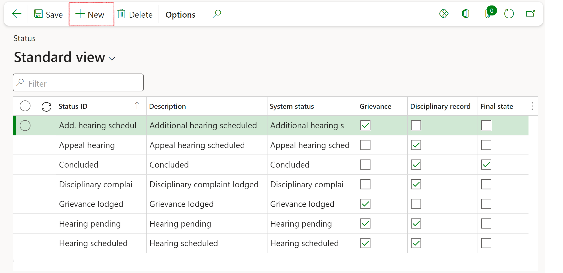 hrm_grievances_setup_status1.png